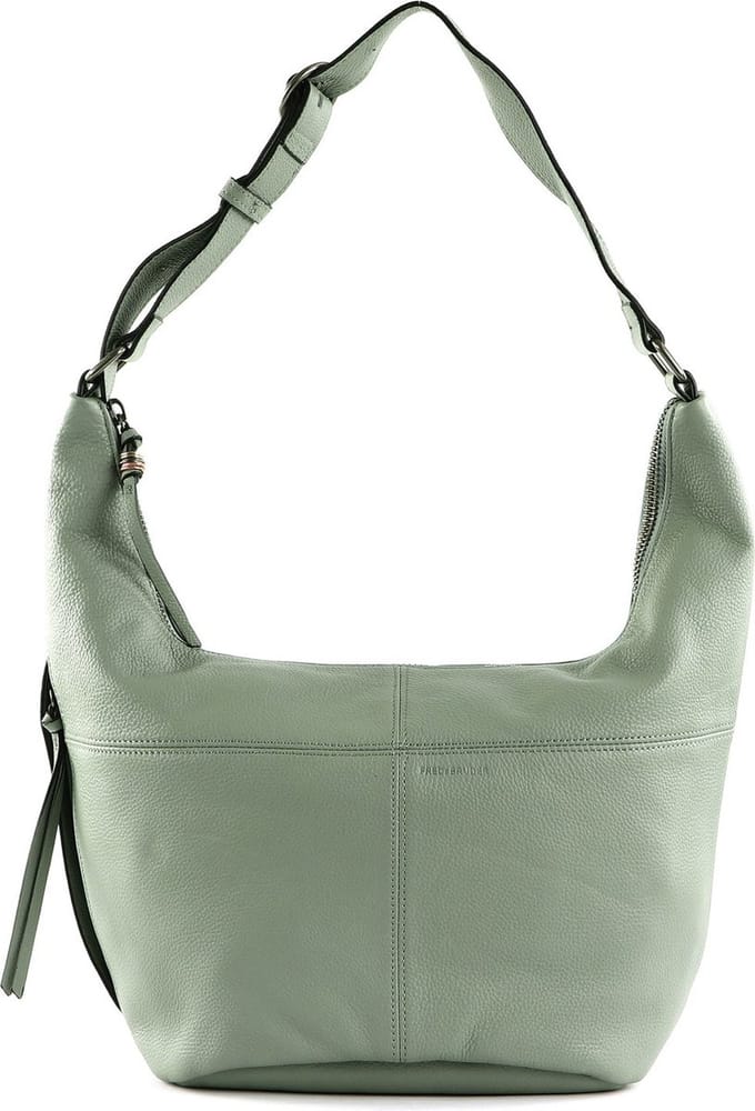 FREDsBRUDER Leren Schoudertas Pruvia Bucket Shoulderbag Sage Mintgroen