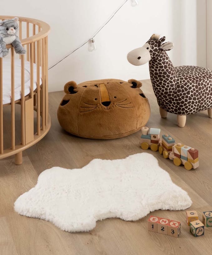 Kindervloerkleed schaap - Fluffy wit 55x80