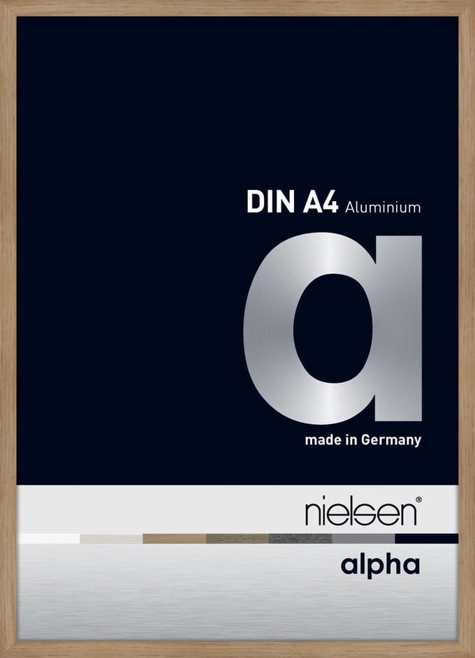 Nielsen Alpha Aluminium Fotolijst Oak 21x29,7cm (A4)
