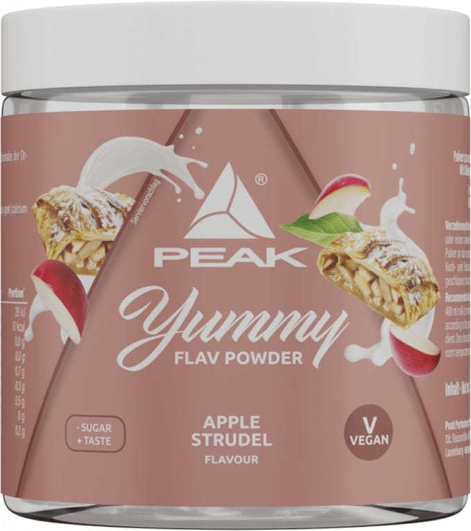 Peak Yummy Flav Powder (100g) Apple Strudel - Functionele voeding - Smaakstoffen/zoetstoffen