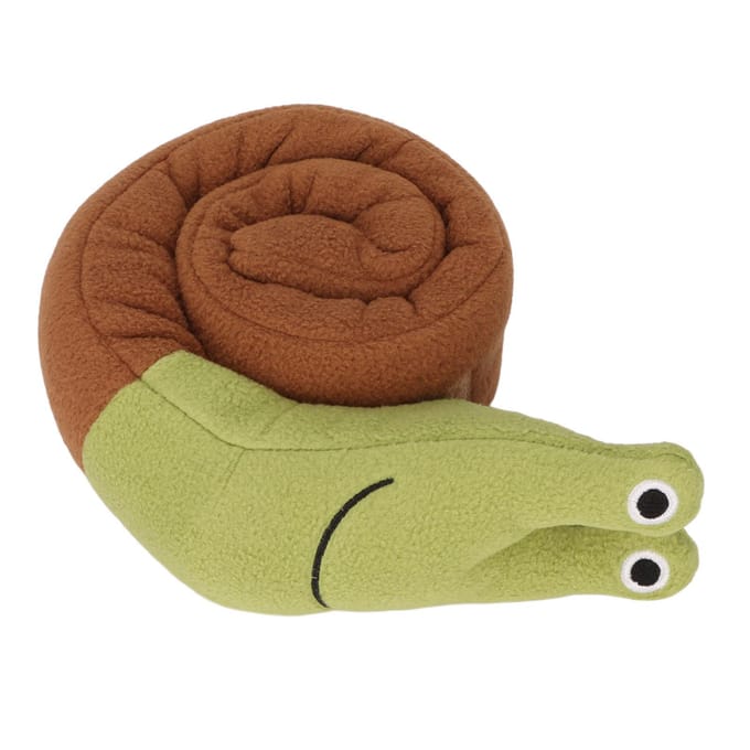Slak Piepend Hondenspeelgoed Polyester Bijt Puzzel Interactief Puppy Kauwspeelgoed voor Honden beige