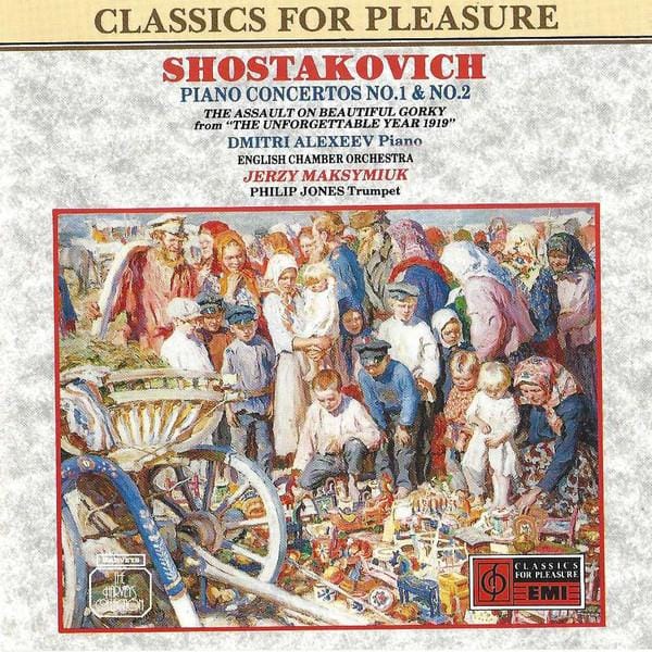 CD DMITRI ALEXEEV PHILIP JONES ENGLI Shostakovich Pianoconcerten Nr.1 CDCFP4547 Classics For Pl 1988 VK Klassiek Gebruikt gray