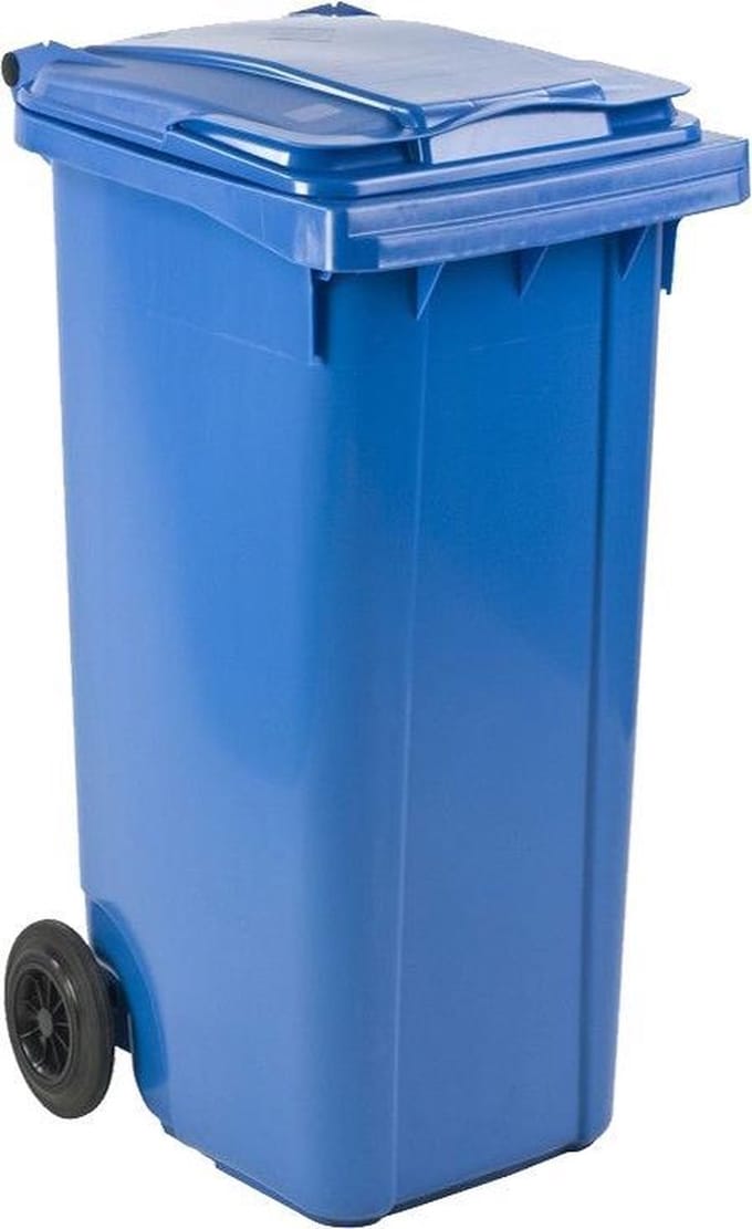 Mini container 140 liter blauw