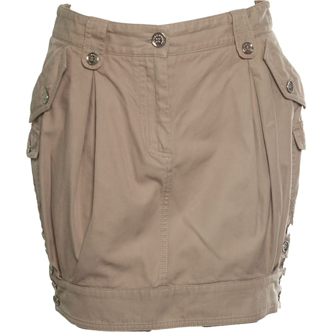 Dolce & Gabbana, beige rok met knopen