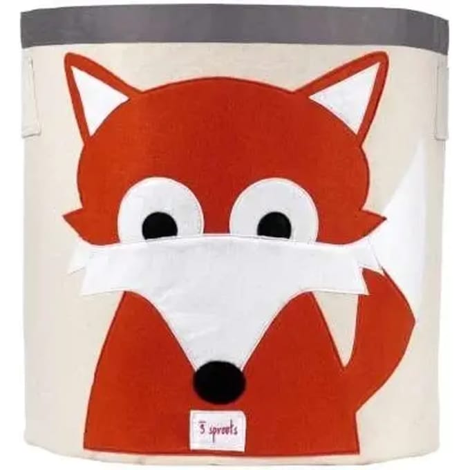 3 Sprouts - Storage Bin - Orange Fox /Furniture /Orange Fox
