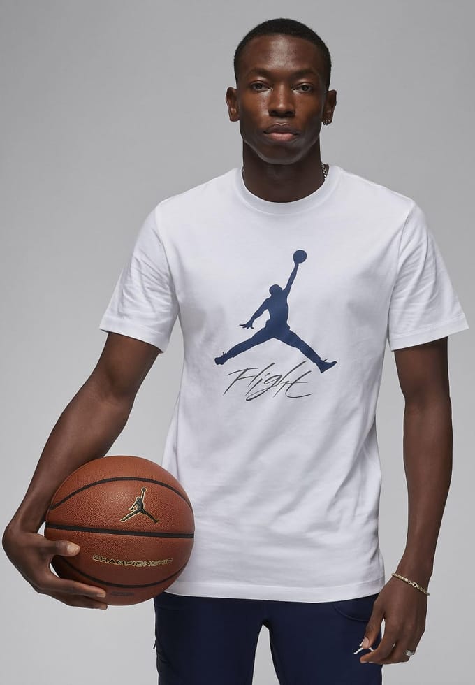 Nike Jordan Jumpman Flight T Shirt in Wit