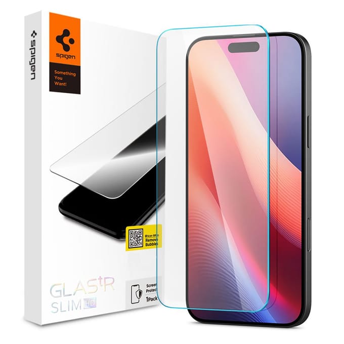 Spigen Screen Protector Geschikt voor Apple iPhone 16 - Glas tR Slim HD - 9H Tempered Glass