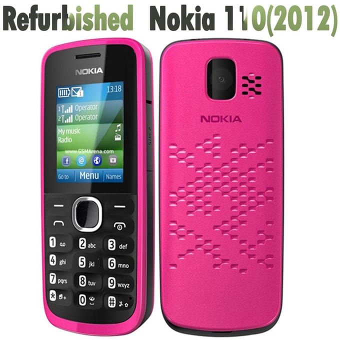 Gereviseerde Nokia Originele Nokia 110 (2012) Dual SIM Mobiele Telefoon Met 2 SIM Simple Set