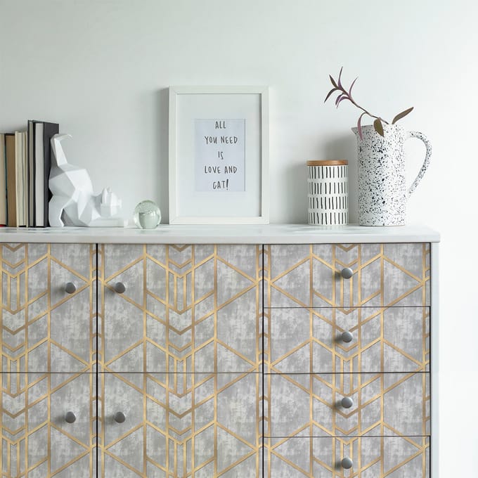 Scandinavische meubelsticker, Heine-stijl, 40 x 60 cm