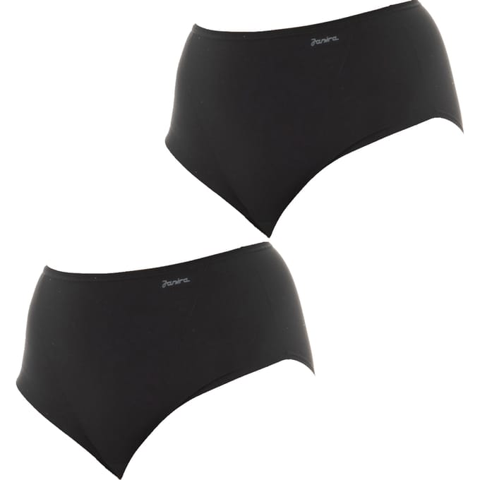 2er-Pack Höschen mit hoher Taille und elastischem, atmungsaktivem Stoff 1031893 für Damen
