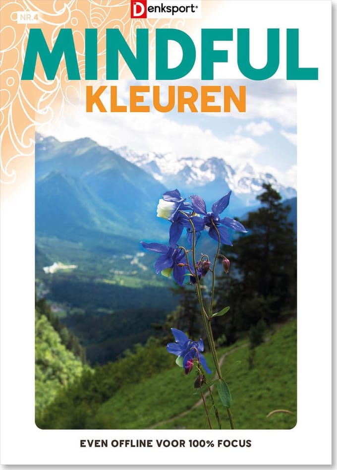 Denksport Puzzelboek Mindful kleuren, editie 4
