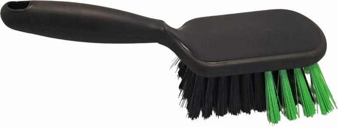 Handborstel Hard 255x80 mm 80% gerecycled Groen/Zwart