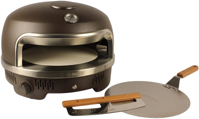 Q-MAMI CRUSTIQ PIZZAOVEN SET | MOKKA