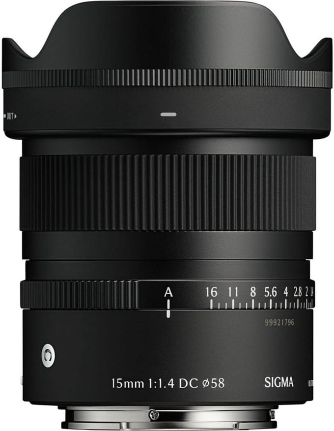 SIGMA Objectief 15mm f/1.4 DC Contemporary compatible avec Canon RF-S