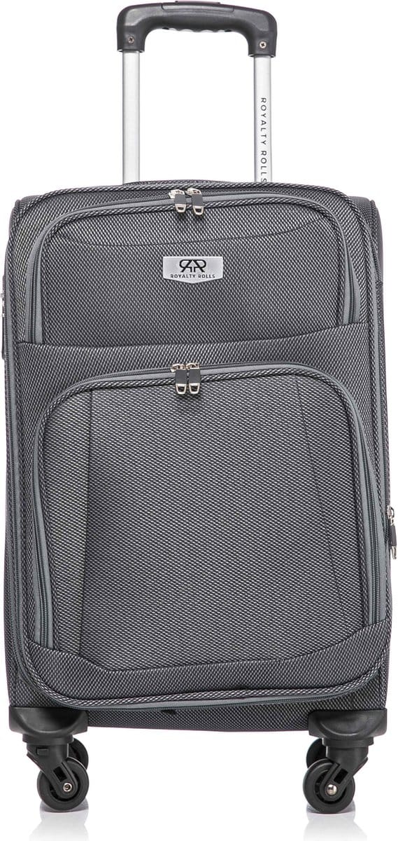 Dubai Abudabi Handbagage Koffer - 55 cm - 42/46 Liter - Expandable - Grijs