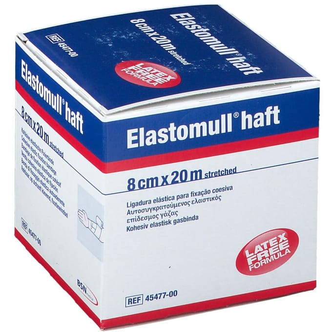 Elastomull Haft 45477-00 8cm x 20m 1 Gaasverband