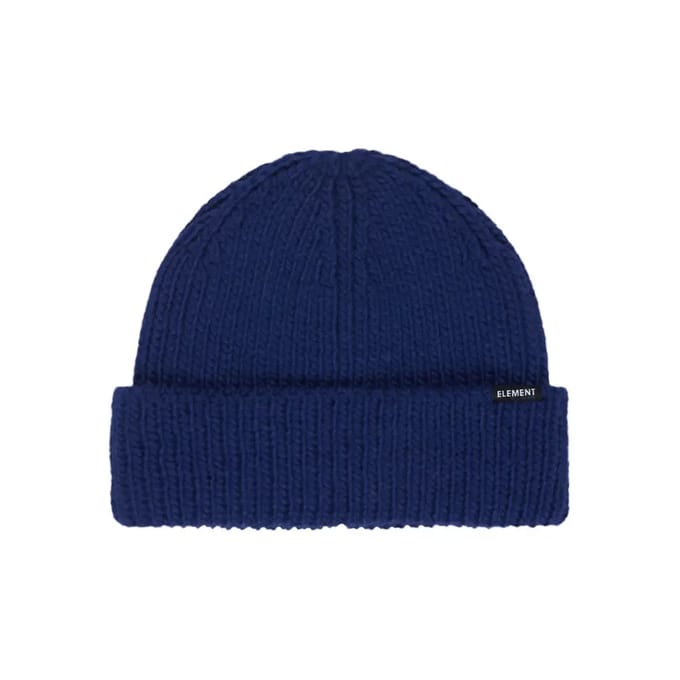Element Mid Heavy Knit Solid Muts blauw