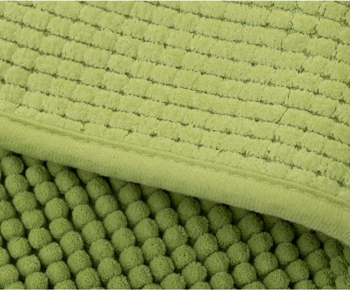 Badmat, superzacht, 100% microvezel, 60 x 100 cm - appelgroen