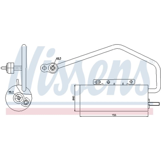 Droger, airconditioningsysteem NISSENS 95447