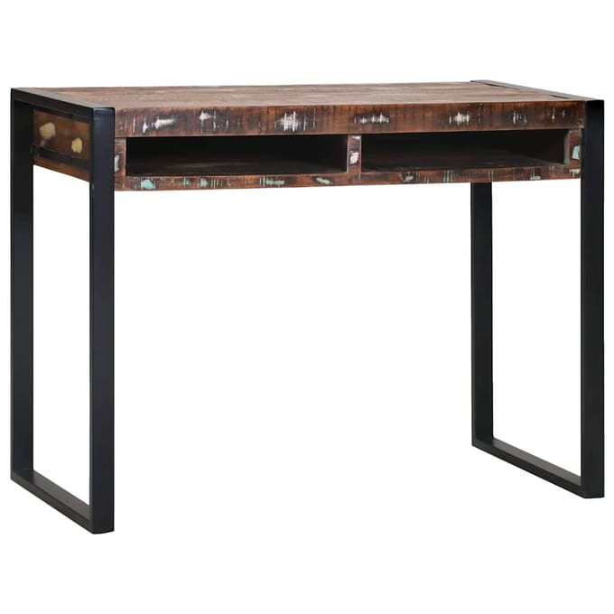 vidaXL - Kaptafel - Multikleur - 100 - x - 50 - x - 75 - cm - Massief - gerecycled - hout