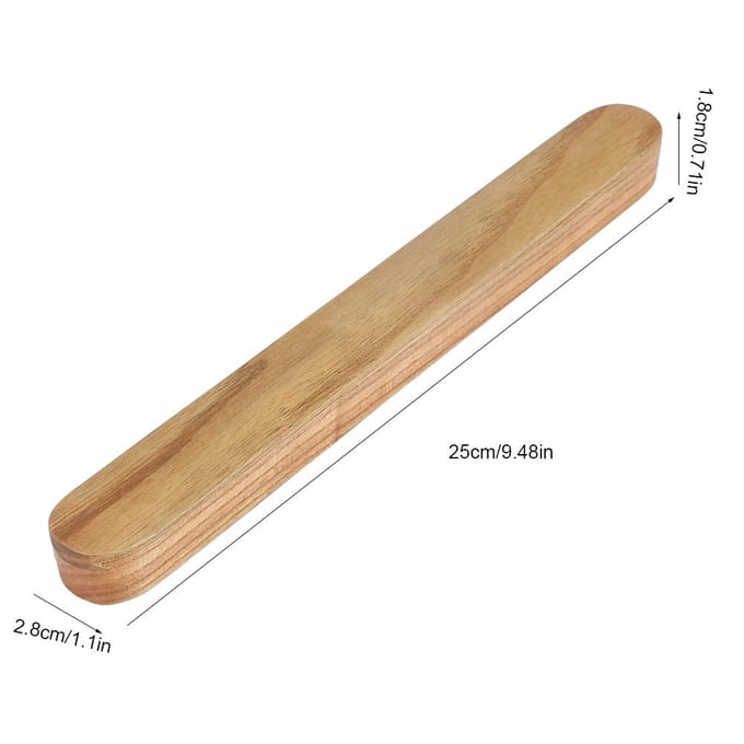 Draagbare Houten Eetstokjes Uitschuifbare Eetstokjes Doos Etui Eetgerei Servies Licht Hout Kleur brown