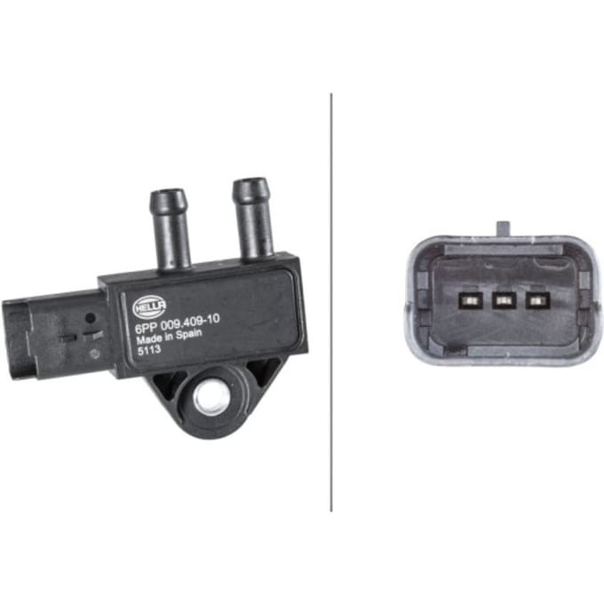 Sensor, uitlaatgasdruk HELLA 6PP 009 409-101