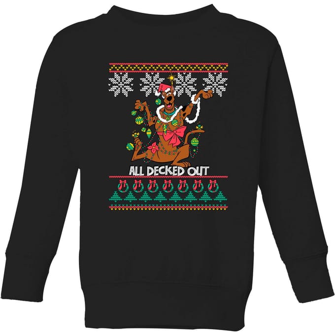 Scooby Doo All Decked Out Kids' Sweatshirt - Black - 98/104 (3-4 jaar)