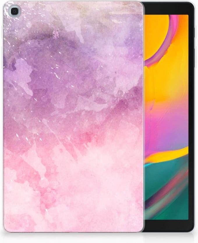 Tablethoes Samsung Galaxy Tab A 10.1 (2019) Pink Purple Paint
