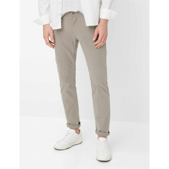 Brax Heren Broek  Style CHUCK WALNUT, lichtbruin, maat 33/34