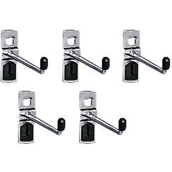 Haak met smalle onderplaat, ø 6 x D 75 mm, 5 stuks