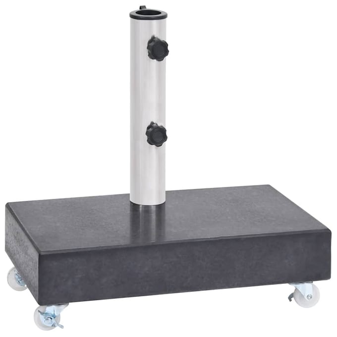 vidaXL - Parasolvoet - 45x25x8 - cm - graniet - zwart