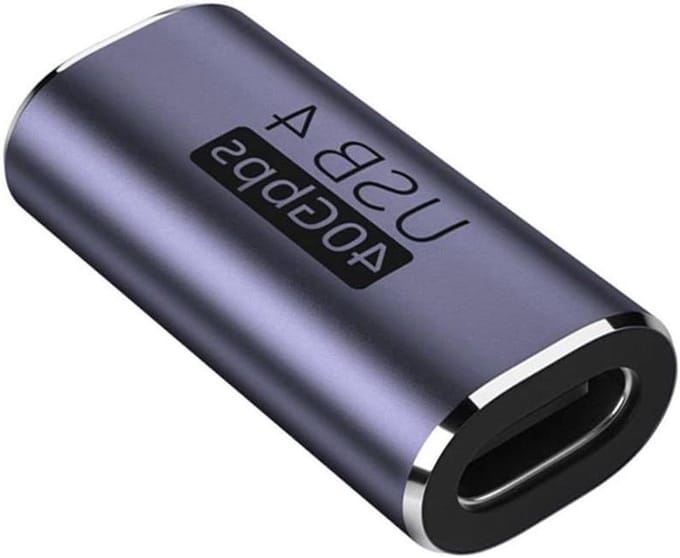 USB C Adapter - Type C Verloop - Data Video - 100W Power 40Gbps - 8K Video - Zwart