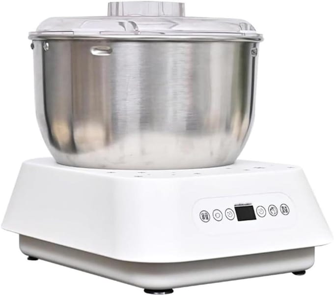 Deegmaker - Kneedmachine - Thuis bakken - Met fermentatie - 7 liter - Zilver
