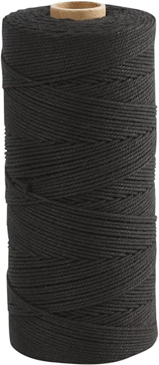 Creativ Company Katoenkoord 1 mm 315 m Zwart