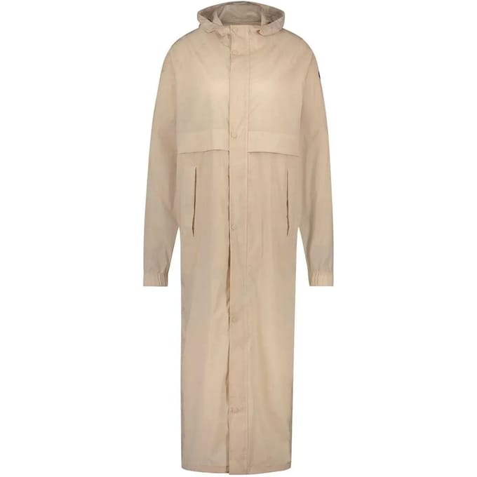 AGU Packable Parka - Regenjas - Unisex - Beige - M - Winddicht en Waterdicht Poray 5000 - Oversized fit - Gerecycled polyester - Ademend - Verstelbare capuchon
