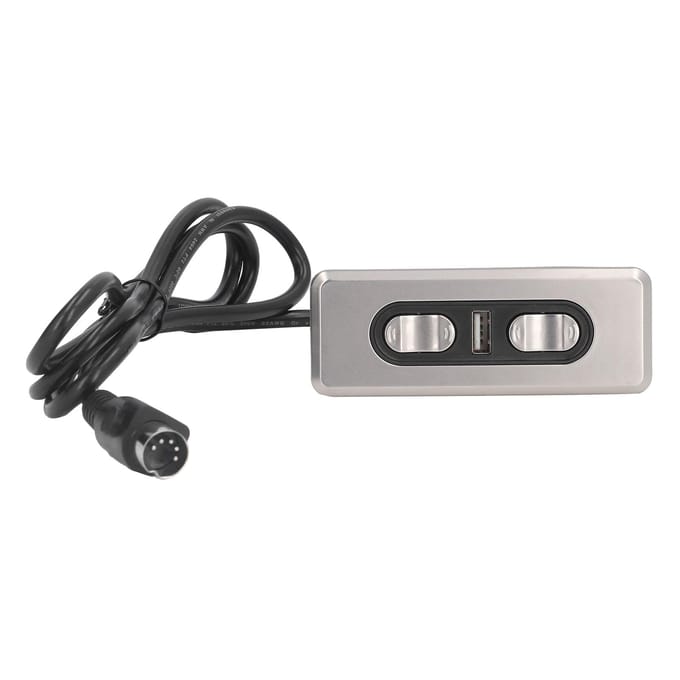 Dubbele Motor 12V/29V Elektrische Bank Controller Fauteuil Hef Controller met USB Laadpoort 5P Hef gray