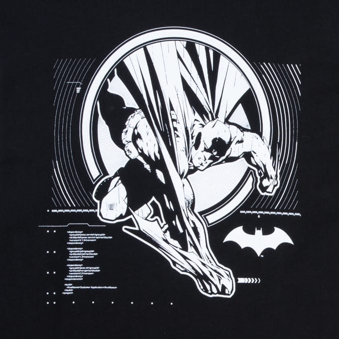 Batman Action Unisex Long Sleeve T-Shirt - Black - S