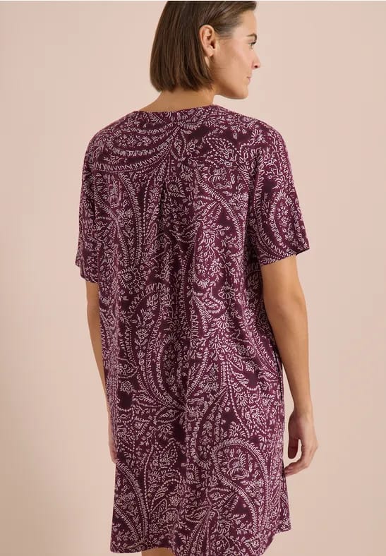 Knielange jurk met paisleypatroon