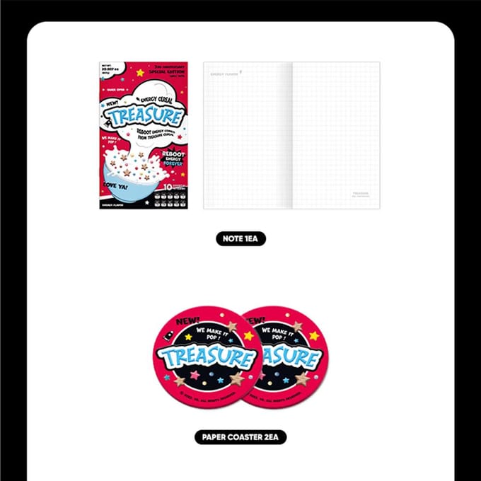 TREASURE 2023 Debuut ANNIVERSARY Ontbijtgranen DECO KIT red