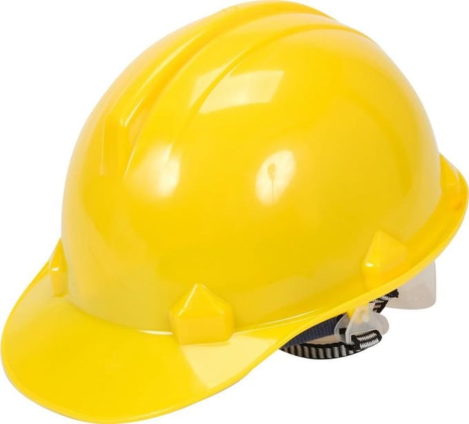 Vorel Serie - Veiligheidshelm - Geel - HDPE - DIN EN 397