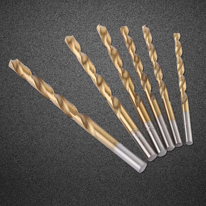 19-delige Hoge Snelheid Staal Titanium Gecoate Twist Boor Set 110mm Rechte Schacht