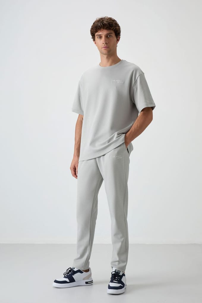 Heren Oversized Katoen-polyester Actief Set