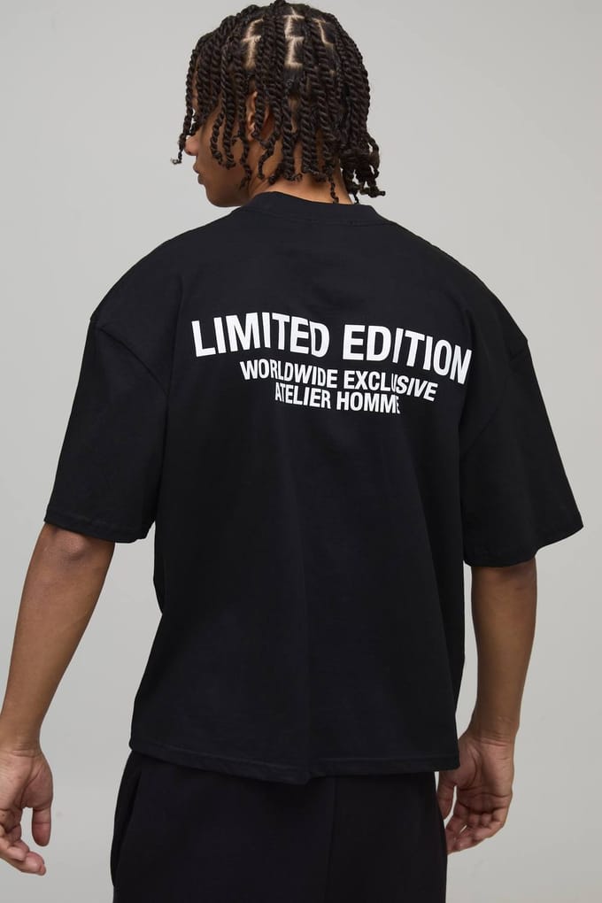 Oversized Boxy Limited Edition T-Shirt | Black | Size XS