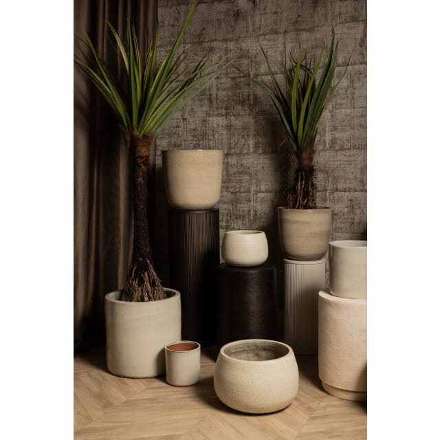 PTMD - Pot Wilsom - Beige - 50x50x50cm - Set van 4