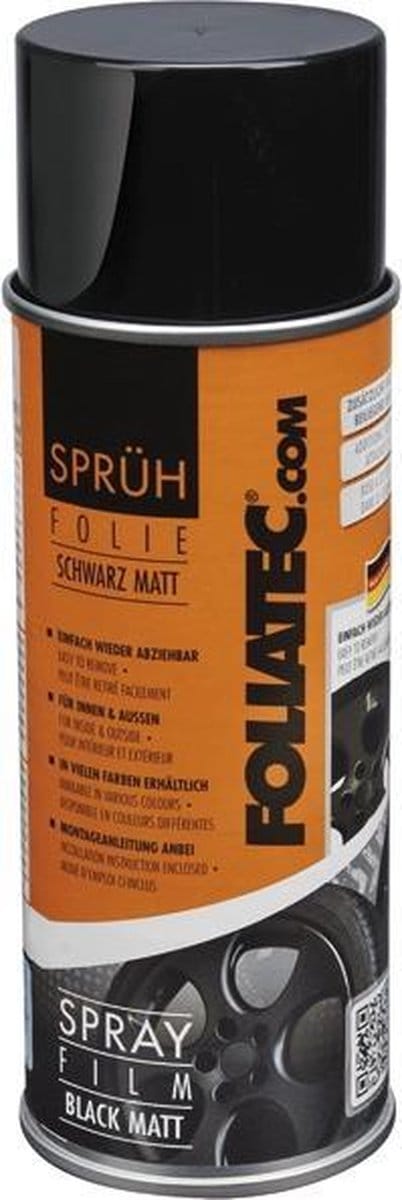 Vloeibaar rubber voor auto's Foliatec FO2065 400 ml Mat zwart