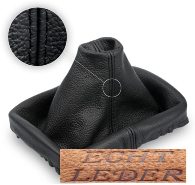 ECHT Leder pookhoes Volkswagen Golf 3 Bouwjaar 1991-1997