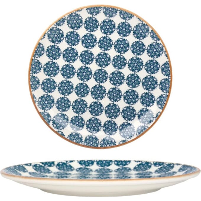 Bonna Dinerbord - Lotus - Porselein - 25 cm - set van 6