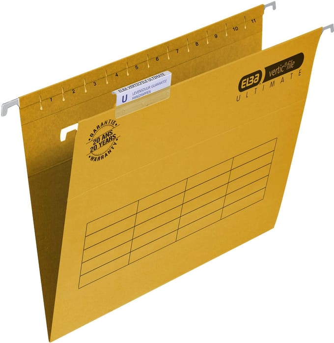 Verticale Hangmap A4 Elba V-bodem Geel