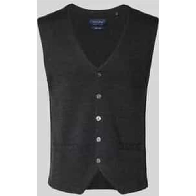 Wollen gilet met V-hals