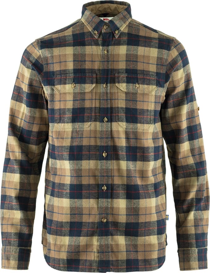 Fjällräven Singi Heavy Flannel Lange Mouwen Overhemd Groen S Man